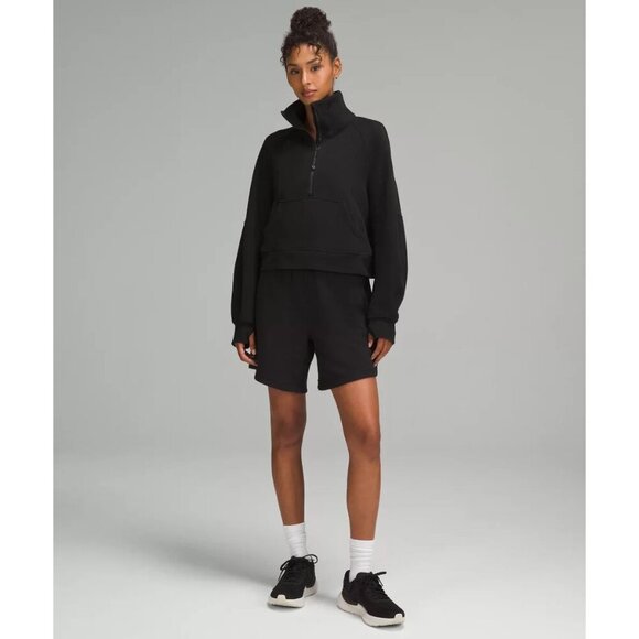 Scuba Oversized Funnel Neck Half Zip - Black - Picture 2 of 5